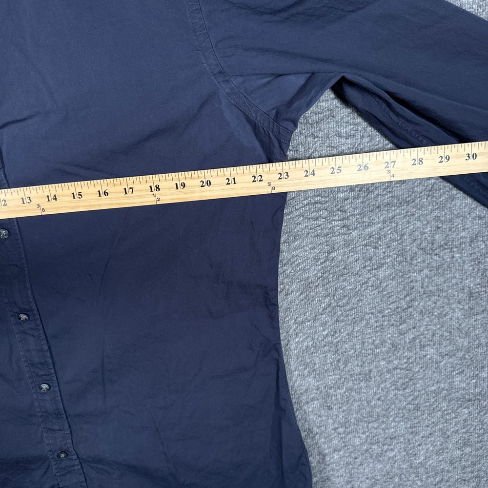 Teddy Stratford Shirt Mens 5 XL Black Long Sleeve Button Zip Fit Cotton - Picture 7 of 10